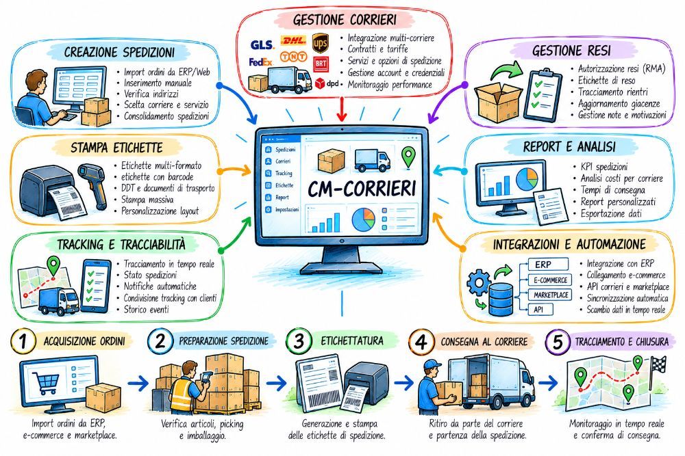 CM-Corrieri integrazione vettori e tracking