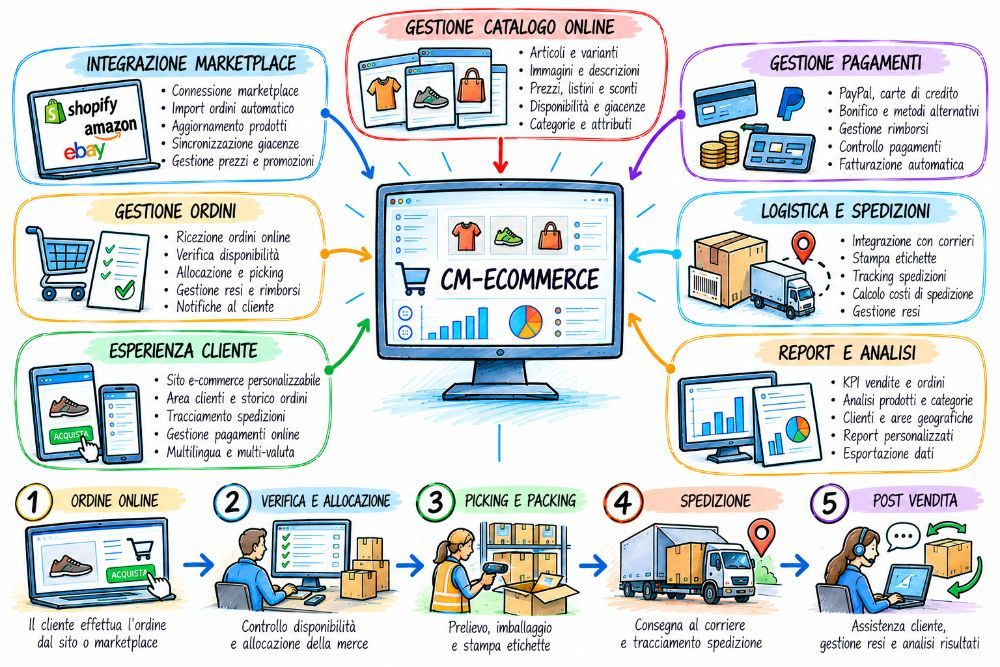 CM-Ecommerce integrazione ordini e disponibilità